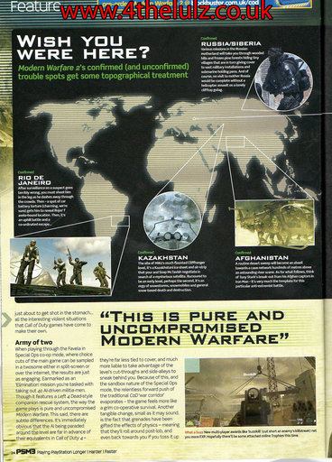 Modern Warfare 2 - Сканы Modern Warfare 2 из PSM3